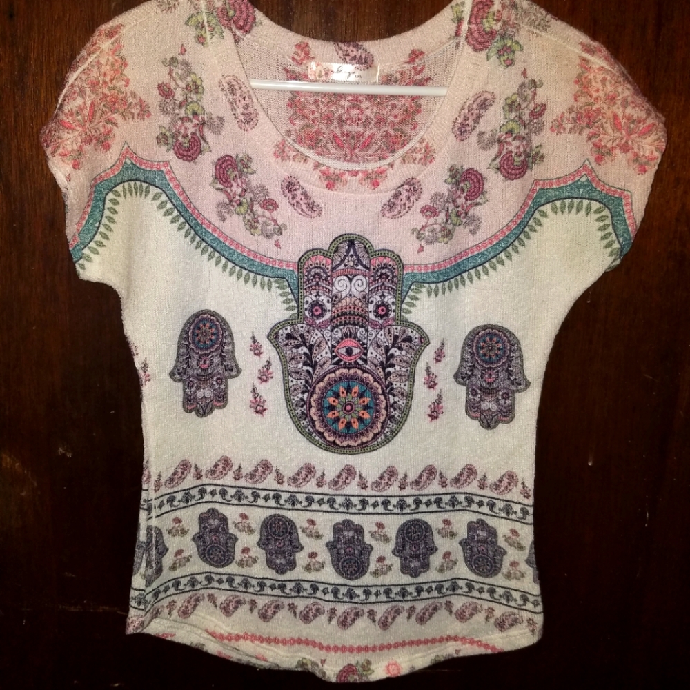 Short sleeve Hamsa hand shirt